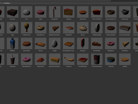 Low Poly Food Pack Vol 3 3D Model