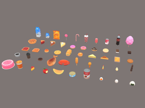 Low Poly Food Pack Vol 3 3D Model