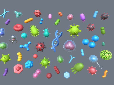 Biology Pack Modelo 3D