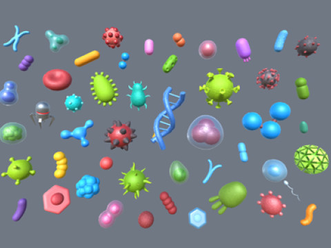 Biology Pack 3D Model