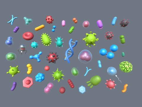 Biology Pack 3D Model