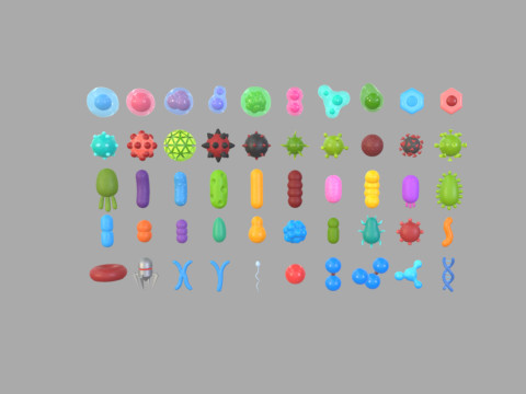Biology Pack 3D Model