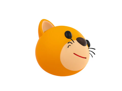 Cat Head 3D Model