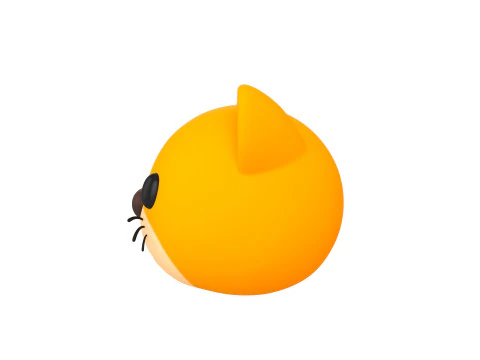 Cat Head 3D Model