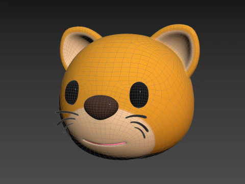 Cat Head 3D Model