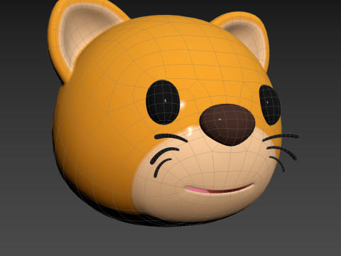Cat Head 3D मॉडल
