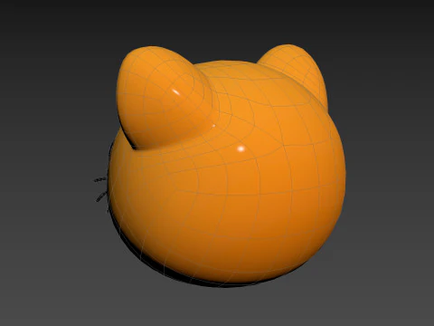 Cat Head 3D Model