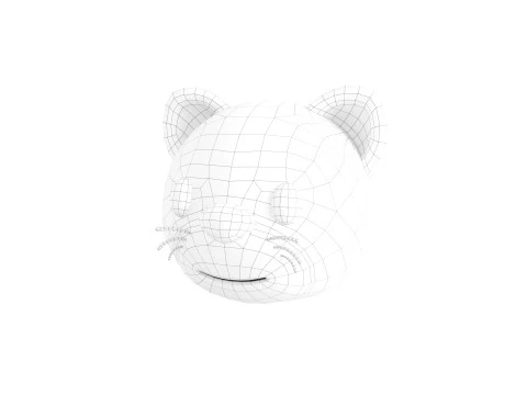 Cat Head 3D Model