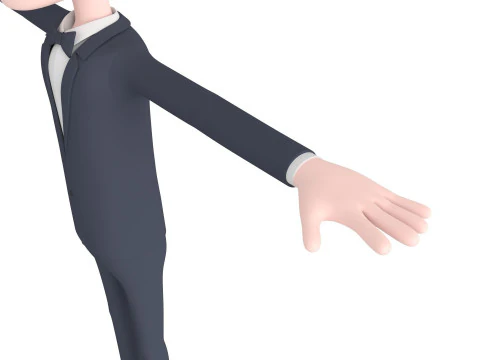 CartoonMan045 Groom 3D Model