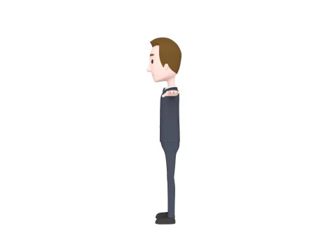 CartoonMan045 Groom 3D Model