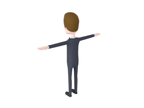 CartoonMan045 Groom 3D Model
