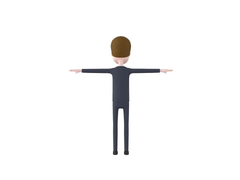 CartoonMan045 Groom 3D Model