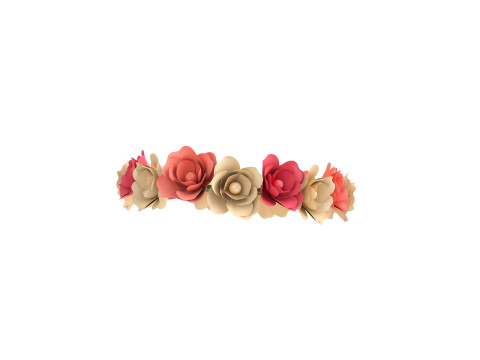 Flower Crown 3D Model