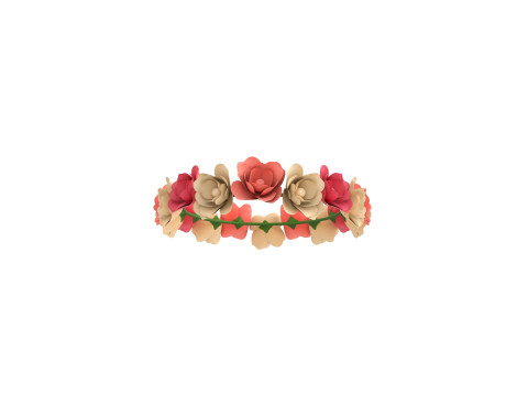 Flower Crown 3D Model