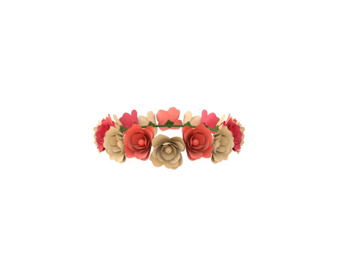 Flower Crown 3D Model
