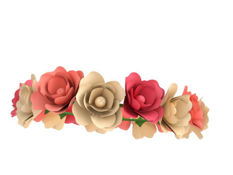 Flower Crown 3D Model