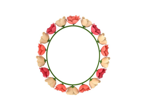 Flower Crown 3D Model