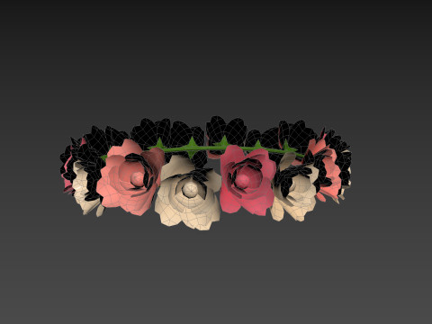 Flower Crown 3D Model