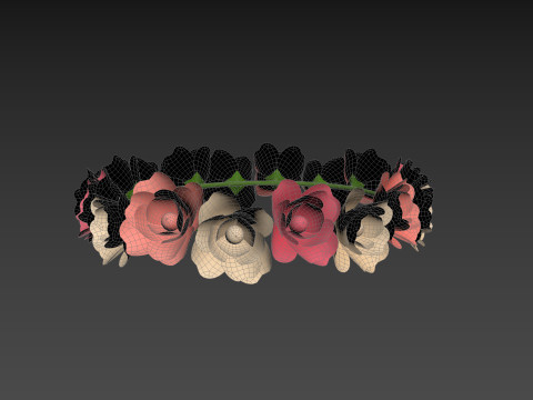 Flower Crown 3D Model