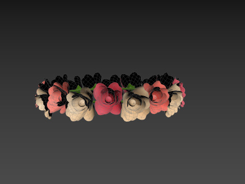 Flower Crown 3D Model