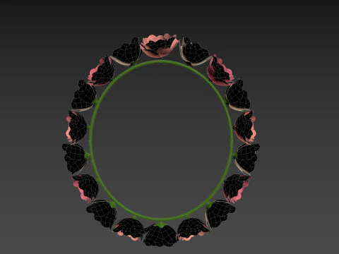 पुष्प मुकुट 3D मॉडल