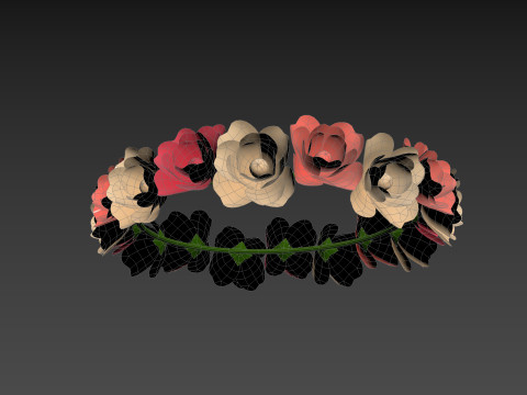 Flower Crown 3D Model