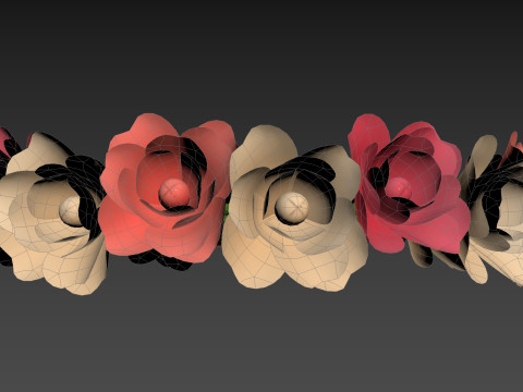 Flower Crown 3D Model