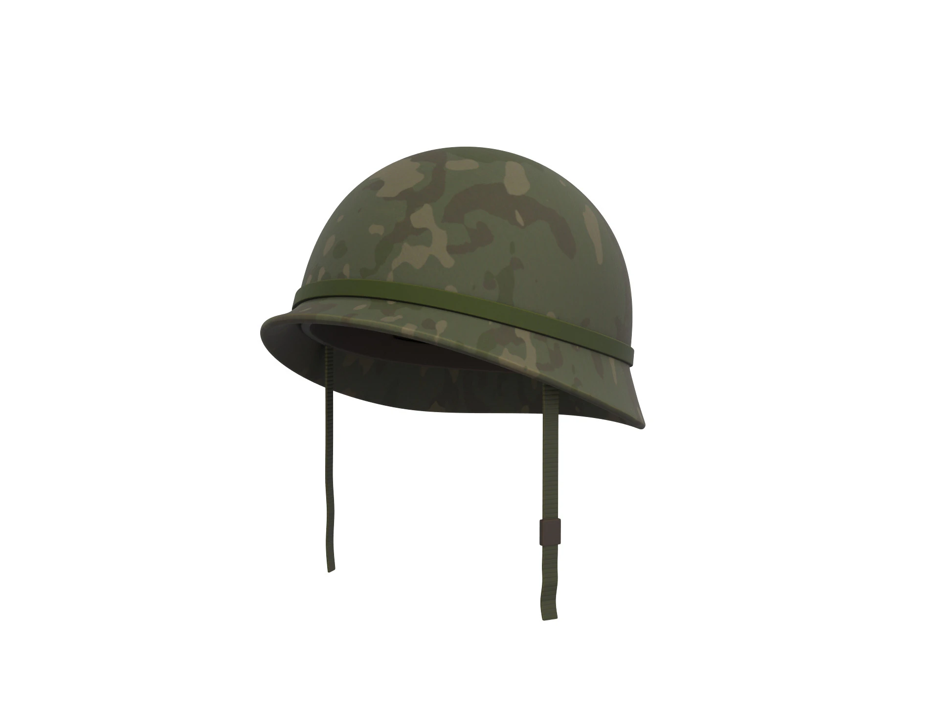 Army Helmet 3D Model .c4d .max .obj .3ds .fbx .stl .blend 