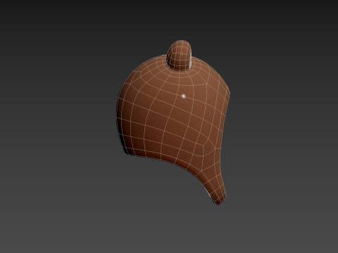 Bear Plush Hat 3D Модель