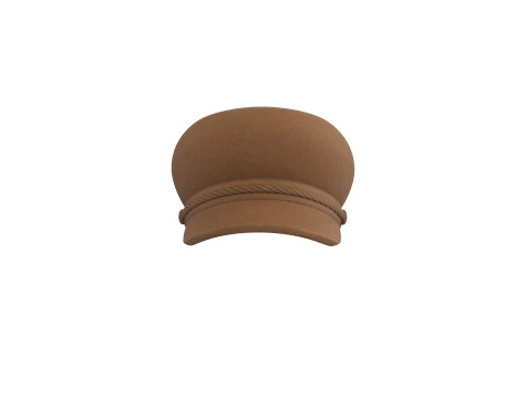 Brown Breton Hat 3D Model