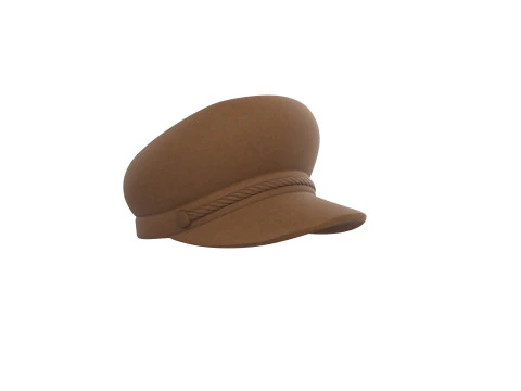 Brown Breton Hat 3D Model