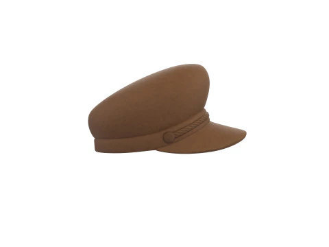 Brown Breton Hat 3D Model