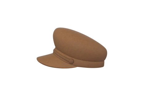 Brown Breton Hat 3D Model