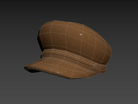 Brown Breton Hat 3D Model
