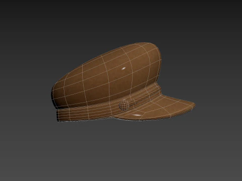 Brown Breton Hat 3D Model