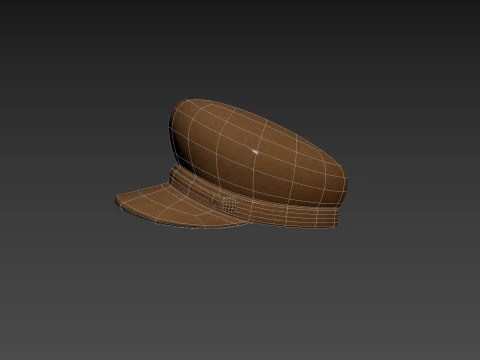 Brown Breton Hat 3D Model