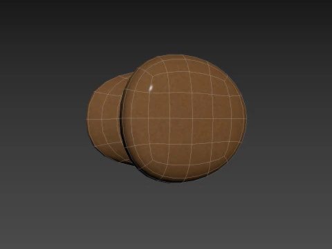 Brown Breton Hat 3D Model