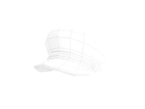 Brown Breton Hat 3D Model