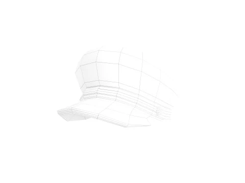 Brown Breton Hat 3D Model