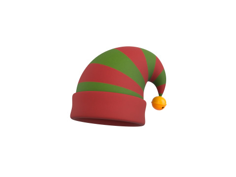 Christmas Elf Hat 3D मॉडल