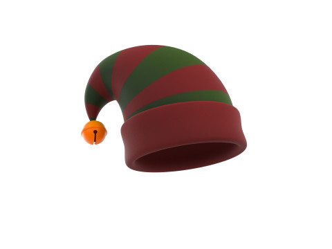 Christmas Elf Hat 3D Модель