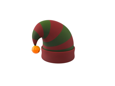 Christmas Elf Hat 3D Модель