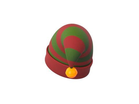 Christmas Elf Hat 3D Модель