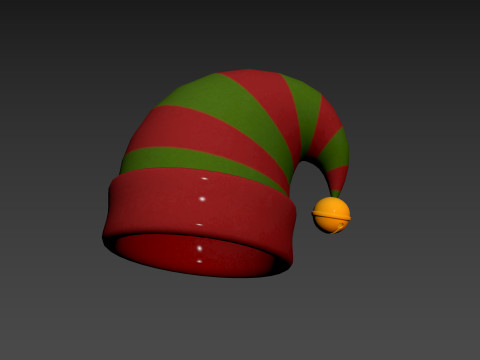 Christmas Elf Hat 3D Модель
