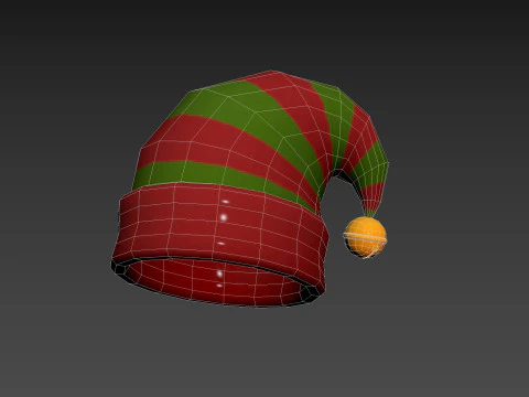 क्रिसमस योगिनी टोपी 3D मॉडल