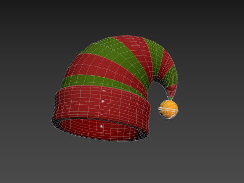Christmas Elf Hat 3D Модель
