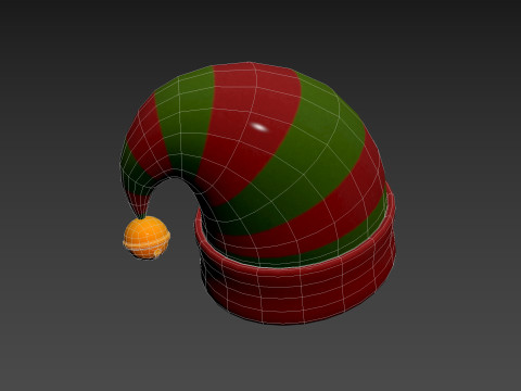 Christmas Elf Hat 3D Модель