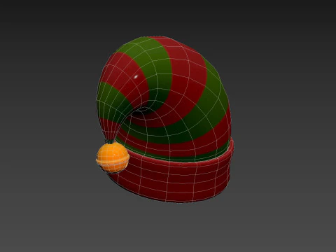 क्रिसमस योगिनी टोपी 3D मॉडल