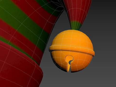 क्रिसमस योगिनी टोपी 3D मॉडल