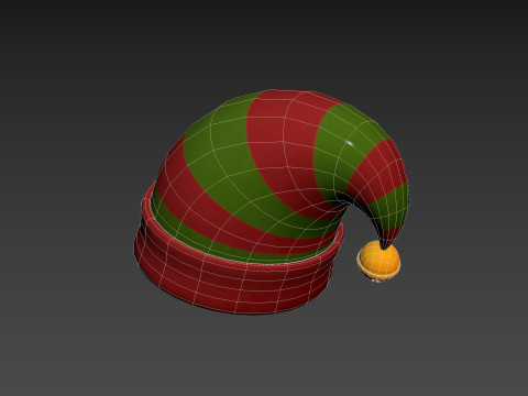 Christmas Elf Hat 3D Модель